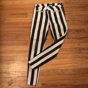 White Vertical Striped Jeans | Poshmark